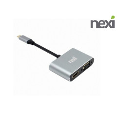 리버네트워크 넥시 NEXI NX-633 USB 3.1 to HDMI/VGA 컨버터 (정품)