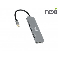 리버네트워크 넥시 NEXI NX-U31M6 (NX-1120) 6포트 멀티허브 컨버터 (정품)