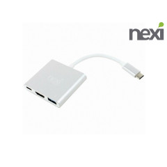 리버네트워크 넥시 NEXI NX-USB31HDMI (NX-366) USB 3.0 Type C 3포트 멀티허브 (정품)