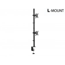 엘디네트웍스 Anyport L-MOUNT APL-C02V 세로 거치형 듀얼 모니터암 클램프 (정품)