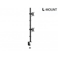 엘디네트웍스 Anyport L-MOUNT APL-C02V 세로 거치형 듀얼 모니터암 클램프 (정품)